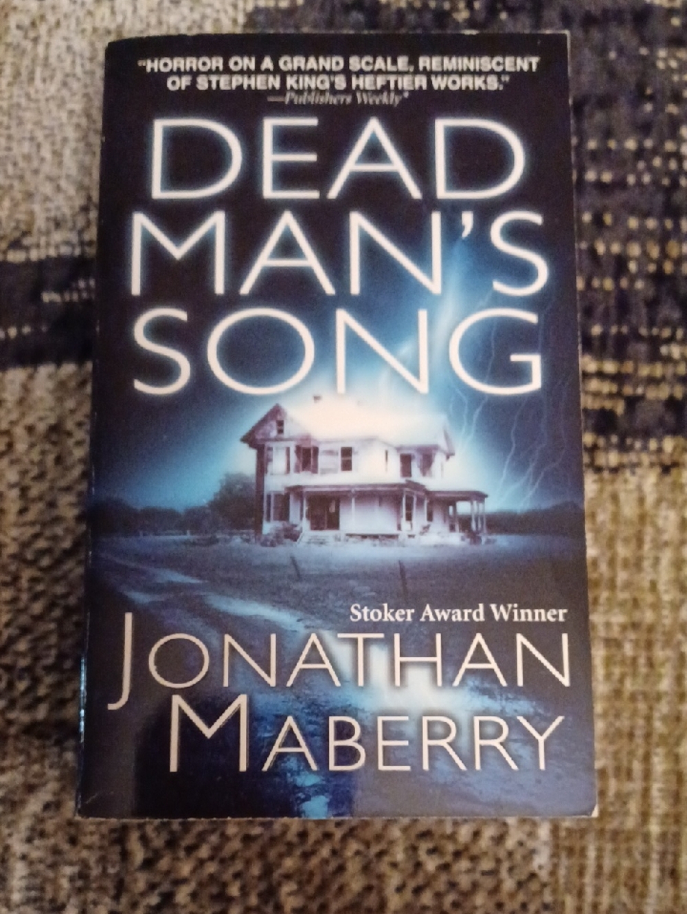 $4 Add-on "Dead Man's Song" by Jonathan Maberry - Horror Paperback